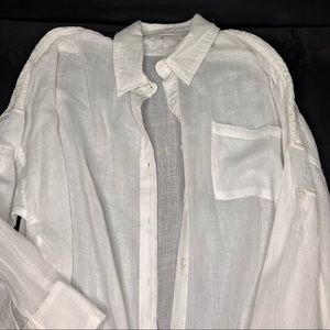 White linen blouse